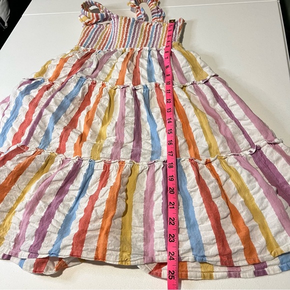 Roller Rabbit Striped Rainbow Ruffle Dress Girls Size 10Y - Picture 10 of 10